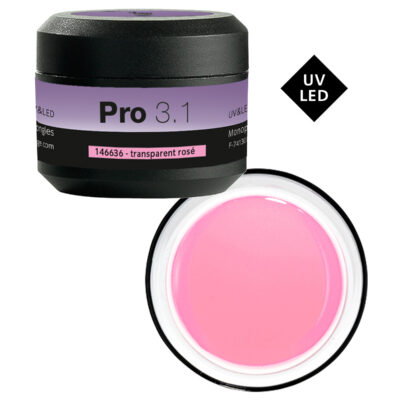 Pro 3.1 Gel monophase UV/LED 15g Transparent Rose