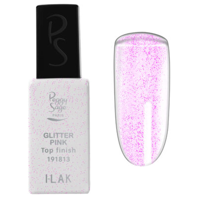 Top Coat Glitter Rose - 11ml